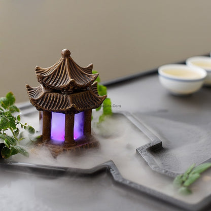 Tea Tray | Black Stone Zen Pavilion Brook Gongfu