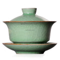 Longquan Celadon Ice Crack Gaiwan, 160ml Porcelain