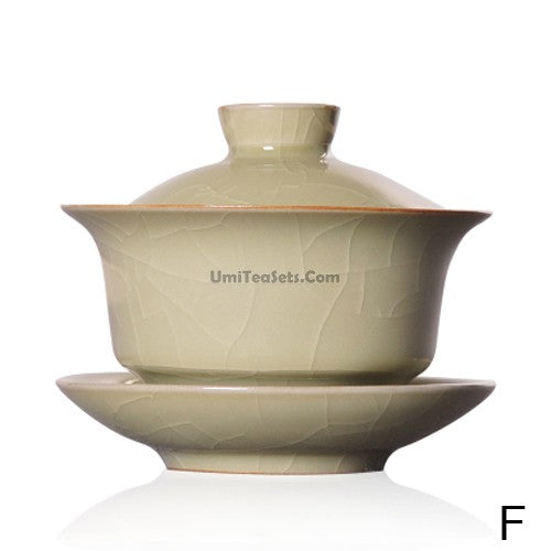 Longquan Celadon Ice Crack Gaiwan, 160ml Porcelain