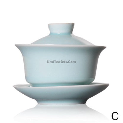 Longquan Celadon Ice Crack Gaiwan, 160ml Porcelain