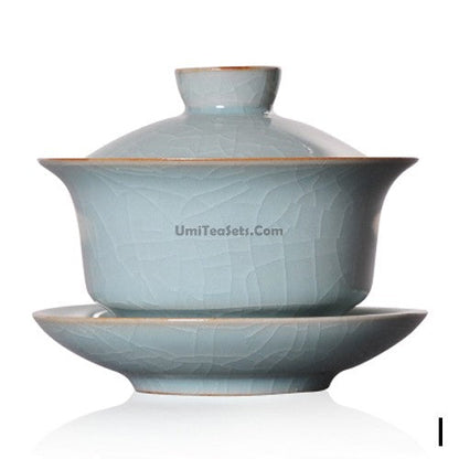 Longquan Celadon Ice Crack Gaiwan, 160ml Porcelain