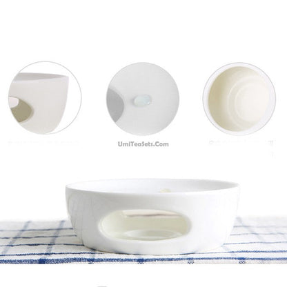 Porcelain Candle Teapot Warmer | Tea Warmer Stand for Teapot & Mug