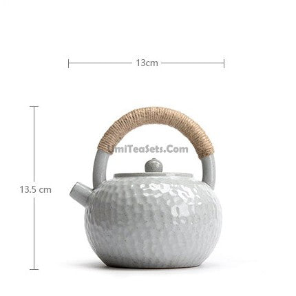 Pottery Teapot Warmer Set Alcohol Candle Tea Warmer Clay