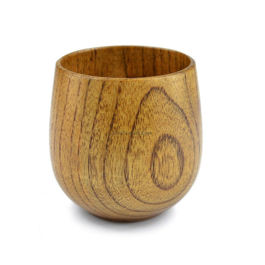 Wooden Tea Cup Set of 2 Jujube Wood Japanese 120ml