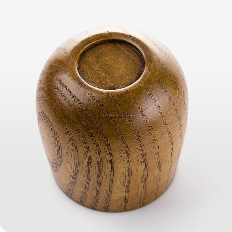 Wooden Tea Cup Set of 2 Jujube Wood Japanese 120ml