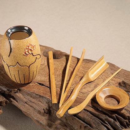 Gongfu Tea Tool Set — Egg Lotus Six Gentlemen