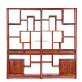 Tea Display Cabinet Elm Wood Shelf Teapot Collectible 196cm