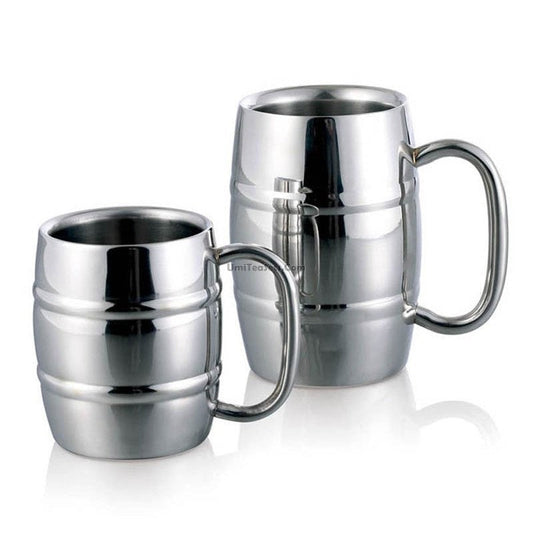 Double Wall Stainless Steel Cup 300ml 430ml Tea Coffee Beer
