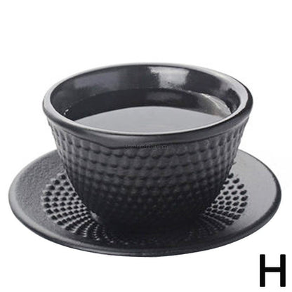 Cast Iron Tea Cup Japanese Samurai Hobnail 50ml Iron Cup