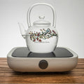 Magpie And Peach Blossom Glass Teapot With Induction Cooker