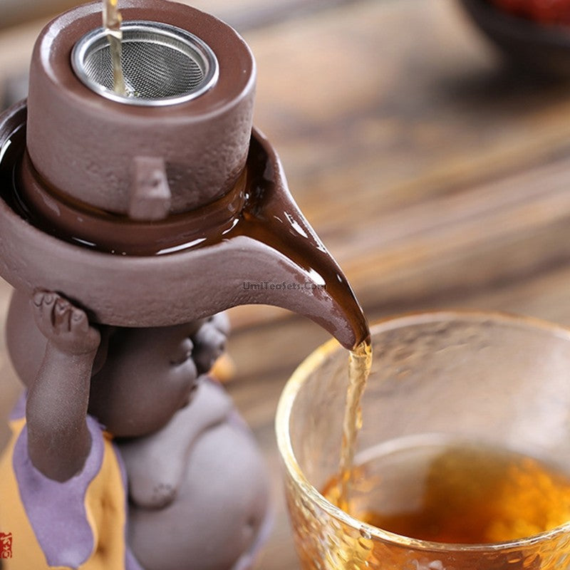 Tea Strainer Purple Clay Pig Zisha Loose Leaf Filter