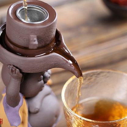 Tea Strainer Purple Clay Pig Zisha Loose Leaf Filter