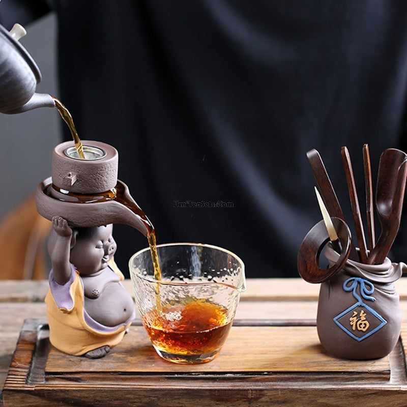 Tea Strainer Purple Clay Pig Zisha Loose Leaf Filter