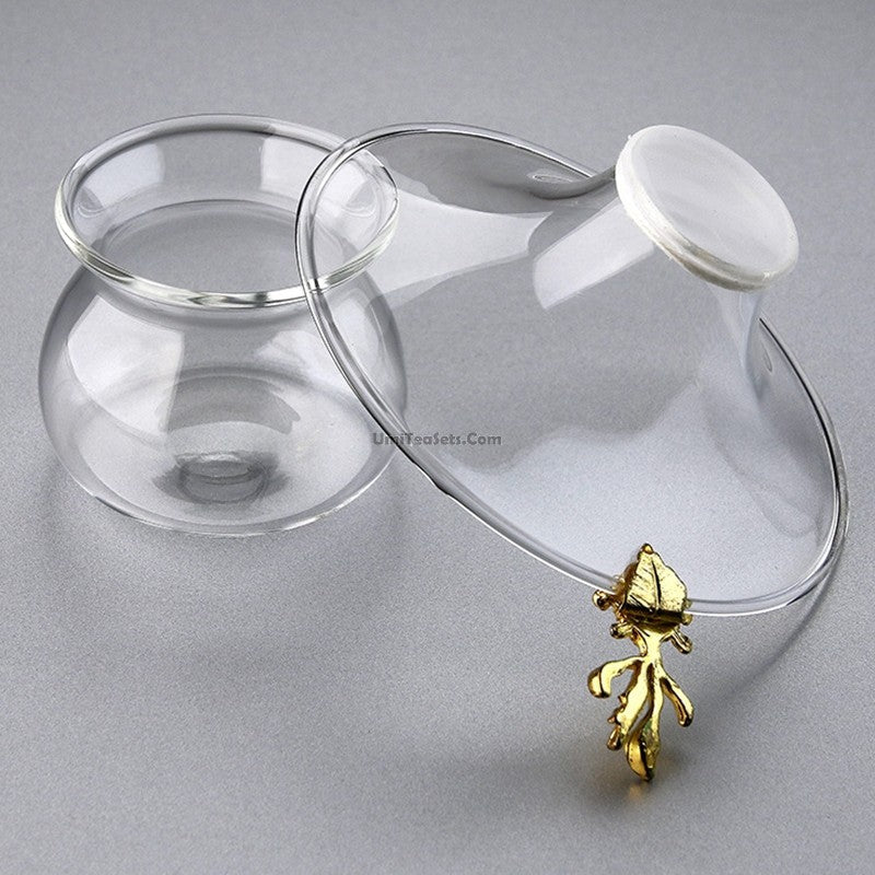 Tea Strainer with Goldfish Handle – Glass Loose Leaf Tea Filter