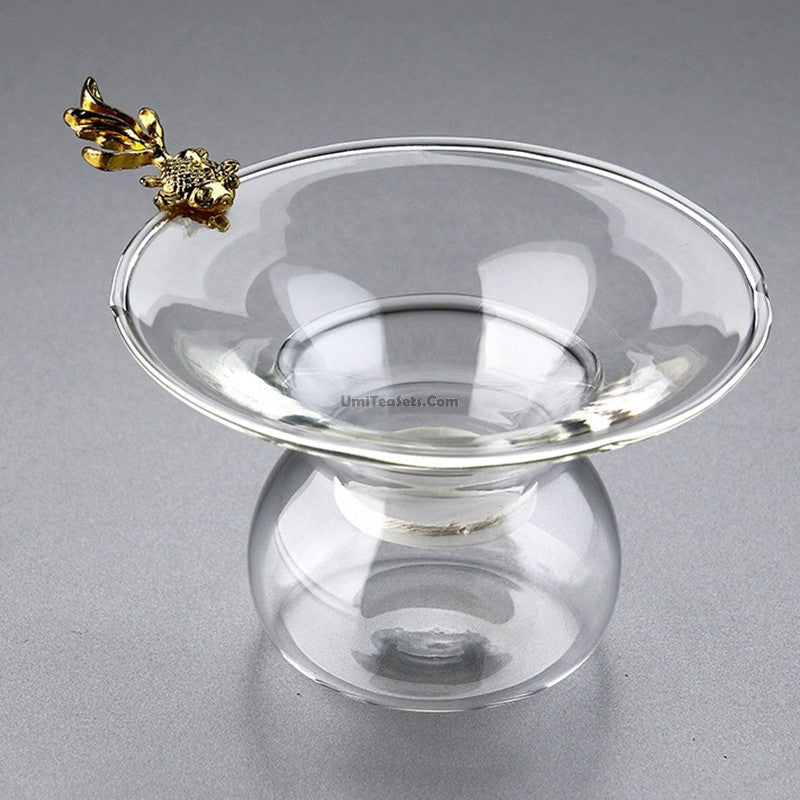 Tea Strainer with Goldfish Handle – Glass Loose Leaf Tea Filter