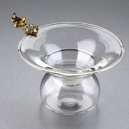 Tea Strainer with Goldfish Handle – Glass Loose Leaf Tea Filter