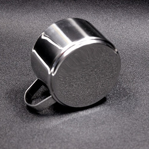 Stainless Steel Tea Coffee Cup Double Wall With Saucer Spoon