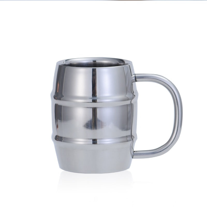 Double Wall Stainless Steel Cup 300ml 430ml Tea Coffee Beer