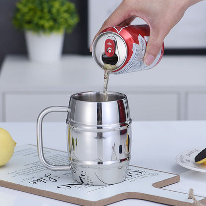 Double Wall Stainless Steel Cup 300ml 430ml Tea Coffee Beer