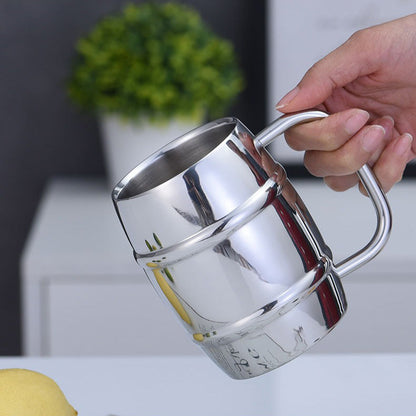 Double Wall Stainless Steel Cup 300ml 430ml Tea Coffee Beer