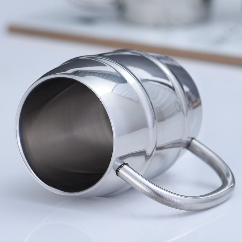 Double Wall Stainless Steel Cup 300ml 430ml Tea Coffee Beer