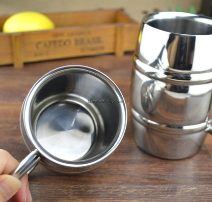 Double Wall Stainless Steel Cup 300ml 430ml Tea Coffee Beer