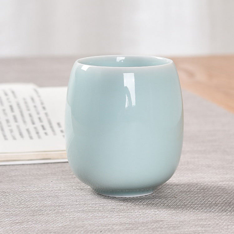 Celadon Porcelain Tea Cups Set of 2 | Classic Green Glaze