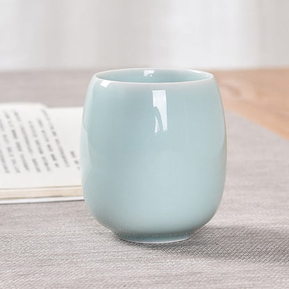 Celadon Porcelain Tea Cups Set of 2 | Classic Green Glaze