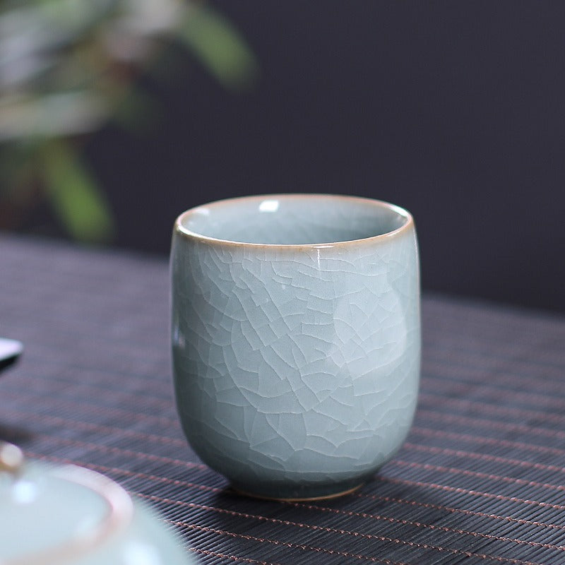 Celadon Porcelain Tea Cups Set of 2 | Classic Green Glaze