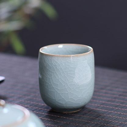 Celadon Porcelain Tea Cups Set of 2 | Classic Green Glaze