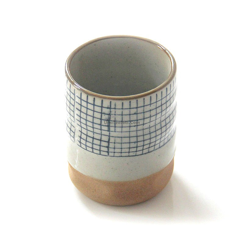 Japanese Tea Cup Karatsu Earthenware Handcrafted Ceramic