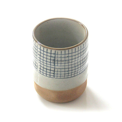Japanese Tea Cup Karatsu Earthenware Handcrafted Ceramic