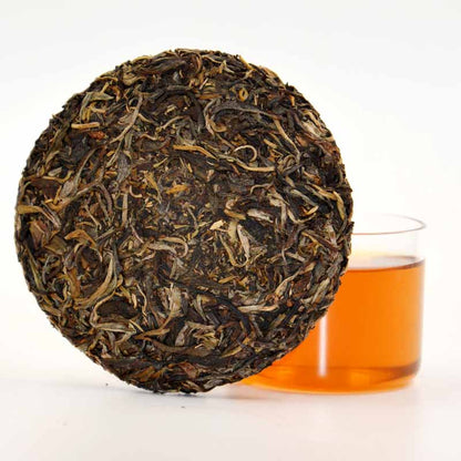 Puerh Tea Cake | Yunnan Ripe Pu-erh Fermented Tea 357g