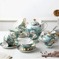 Bone China Tea Set Rhododendron Gold 21-Piece Afternoon Tea