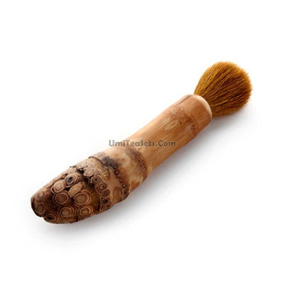 Teapot Brush Bamboo Root Handle | Horse Mane Bristles