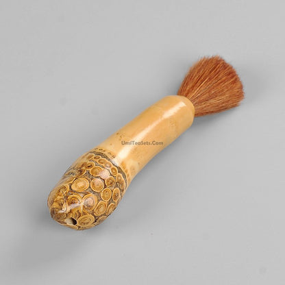 Teapot Brush Bamboo Root Handle | Horse Mane Bristles
