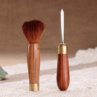 Teapot Cleaning Brush with Animal Hair Bristles