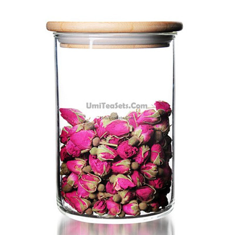 Glass Tea Canister Airtight | Loose Leaf Tea Storage Jar
