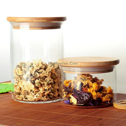Glass Tea Canister Airtight | Loose Leaf Tea Storage Jar