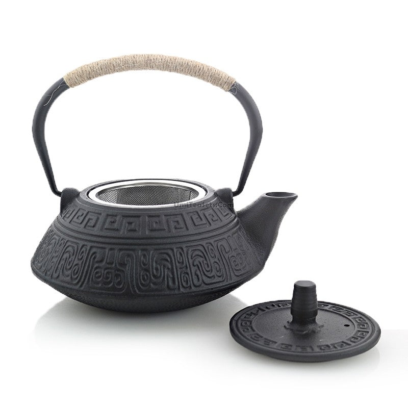 Cast Iron Tea Set Japanese Tetsubin 800ml Teapot & 4 Cups