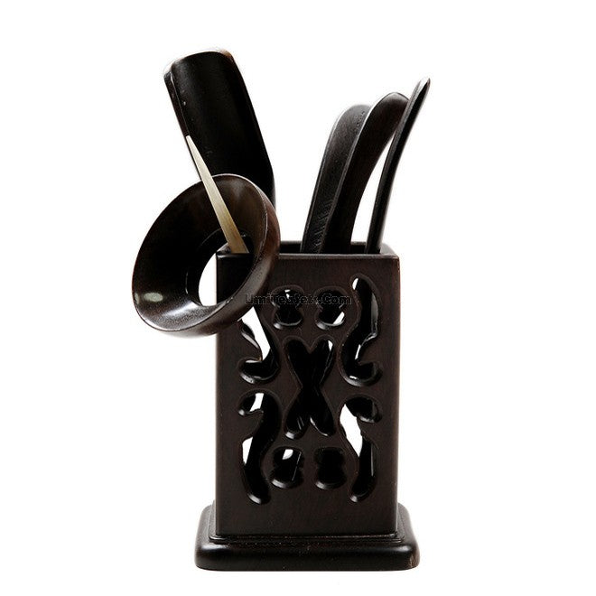 Gongfu Tea Utensil Set Six Gentlemen Black Hollow