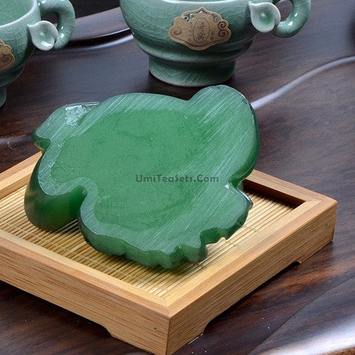 Chinese Tea Pet Buddhist Figurine Resin Tea Tray Decor
