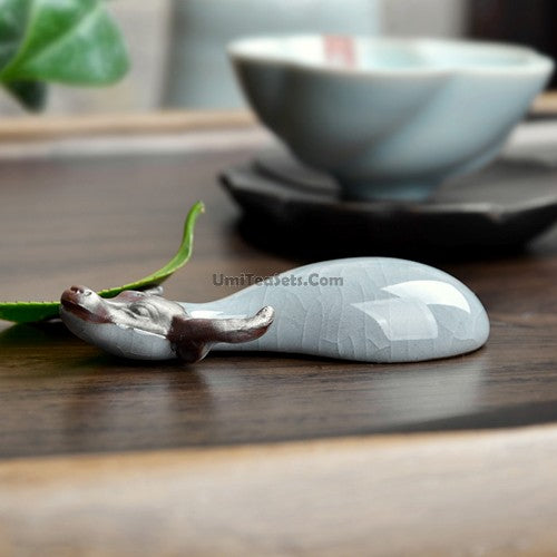 Tea Pet Ruyao Ice Crack Figurine for Gongfu Tea Tray