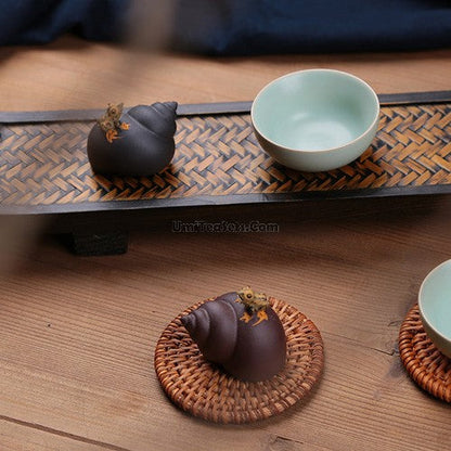 Zisha Tea Pet Purple Clay Gongfu Tray Figurine Nourishing