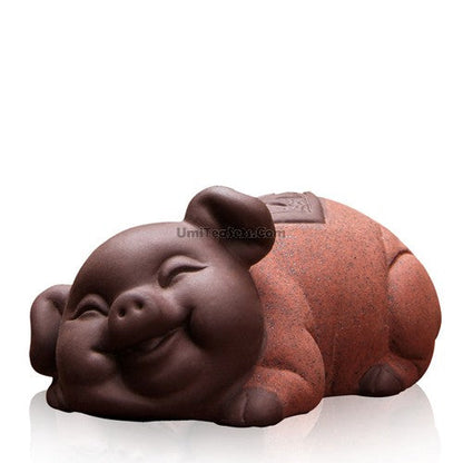 Pig Tea Pet Porcelain | Chinese Gongfu Tea Table Figurine