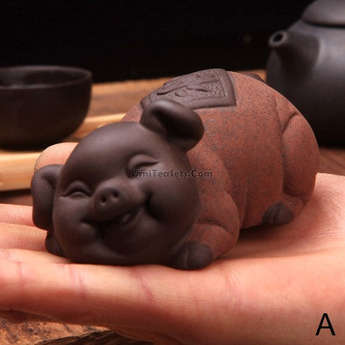 Pig Tea Pet Porcelain | Chinese Gongfu Tea Table Figurine
