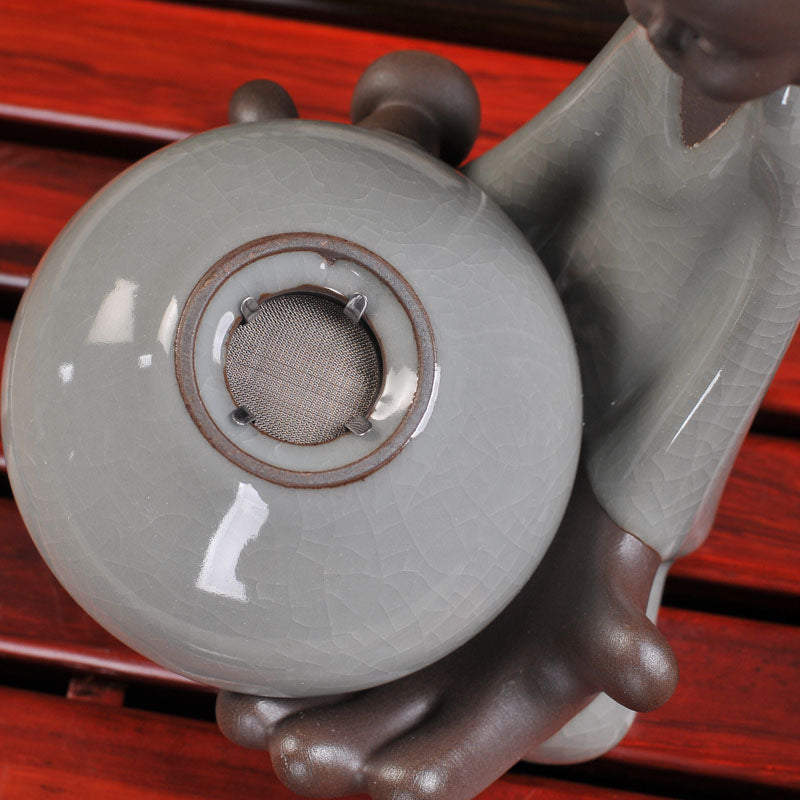 Ge Kiln Ceramic Tea Strainer with Holder 8 Styles