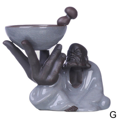 Ge Kiln Ceramic Tea Strainer with Holder 8 Styles