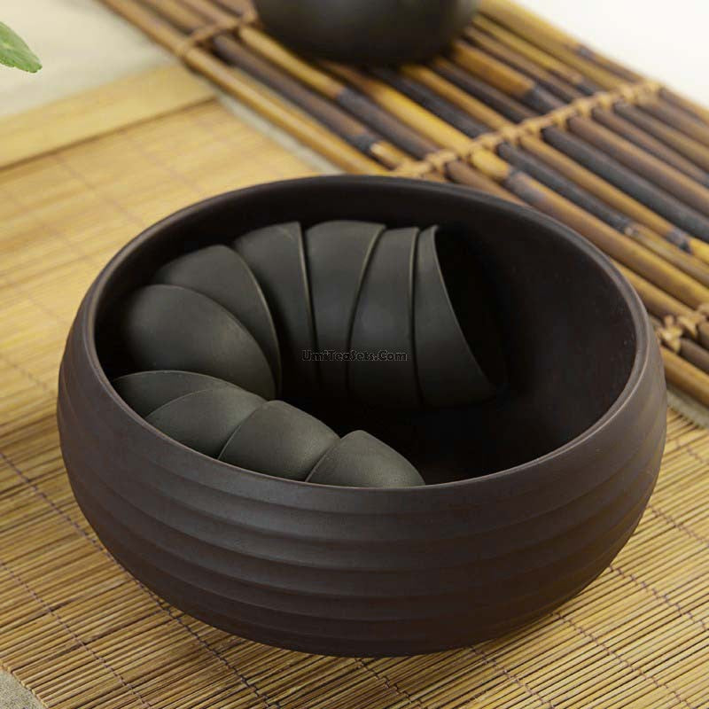 Purple Clay Tea Washer Black Stripes Gongfu Tea