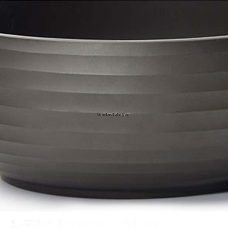Purple Clay Tea Washer Black Stripes Gongfu Tea